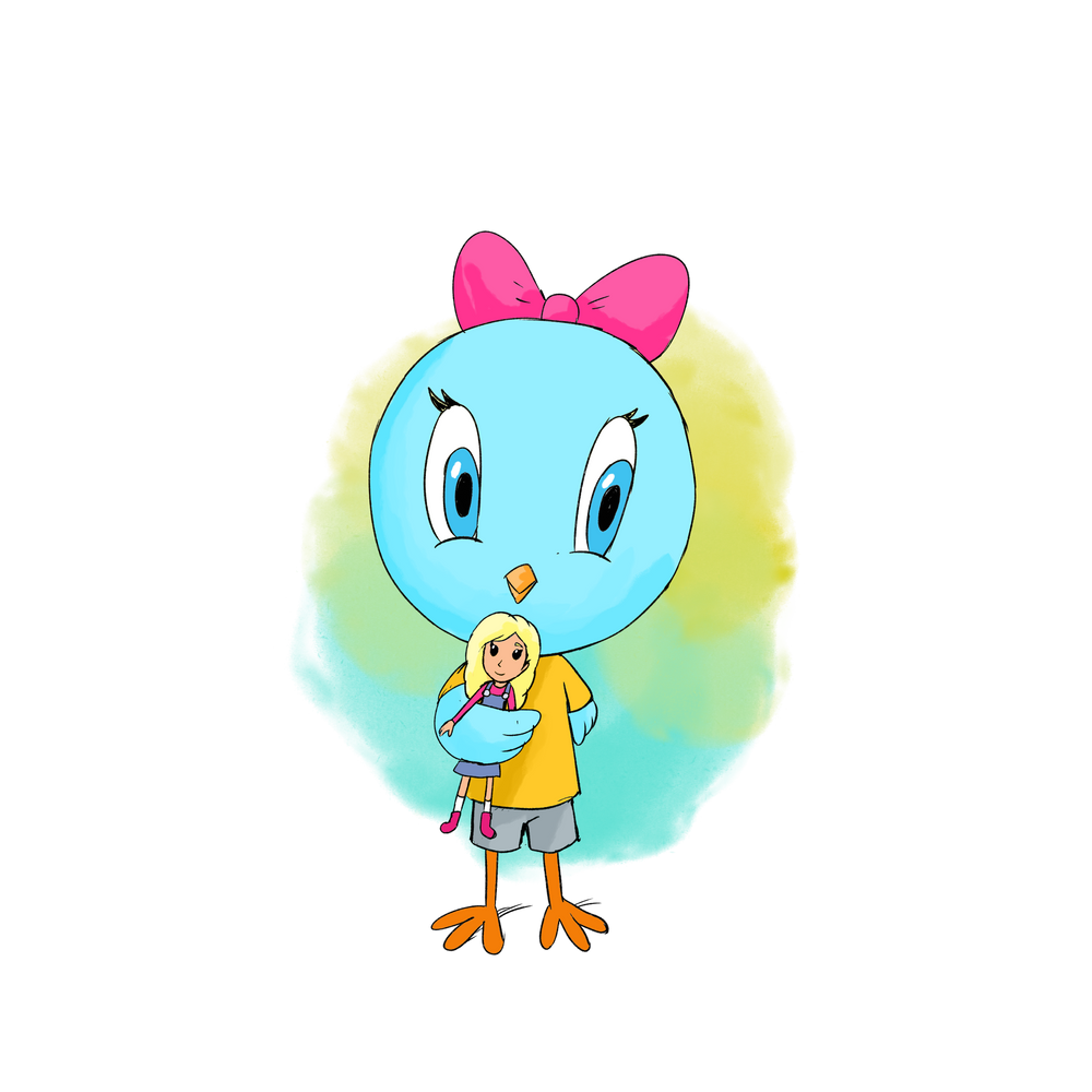 Bluebird character artwork